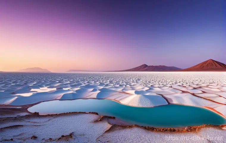 지부티 사막 사파리 - **Prompt:** A breathtaking, high-definition panoramic landscape of Lake Assal in Djibouti at sunrise...